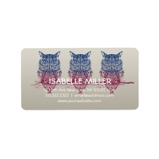 魔法ケルトフクロウ ラベル (正面)