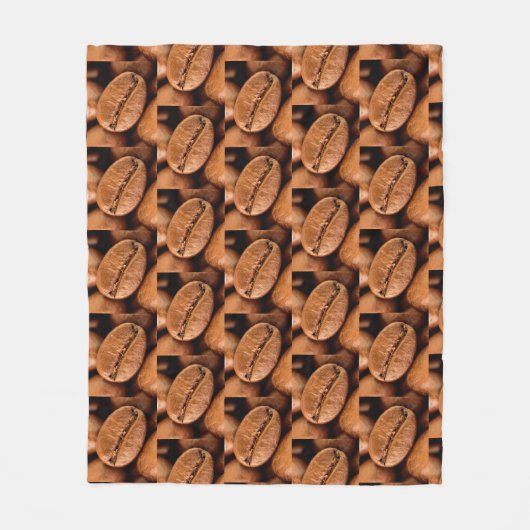 魔法コーヒー豆 フリースブランケット (正面)