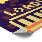 魔法コーヒー – レトロピクセルアートゲーマーポスター | 8-Bi ポスター (角)