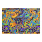 魔法サイケデリック模様 枕カバー (裏面)