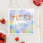 魔法サッカーの誕生日ゲーム スタンダードランチョンナプキン (インサイチュ)
