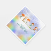 魔法サッカーの誕生日ゲーム スタンダードランチョンナプキン (角)