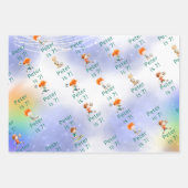 魔法サッカーの誕生日ゲーム ラッピングペーパーシート (正面3)