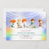 魔法サッカーの誕生日ゲーム 招待状 (正面)