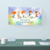 魔法サッカーの誕生日ゲーム 横断幕 (トレードショー)