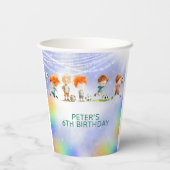 魔法サッカーの誕生日ゲーム 紙コップ (裏面)