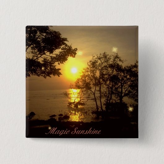 魔法サンシャイン 缶バッジ (正面)