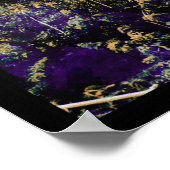 魔法サンセットブリッジパープルサーモン ポスター (角)