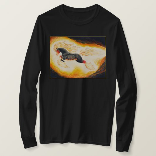 魔法ザギャザリング(MtG)「悪夢」再設計 Tシャツ (デザイン正面)