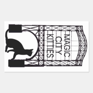 魔法シティ猫ちゃんシール 長方形シール