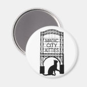 魔法シティ猫ちゃんマグネット マグネット (正面/裏面)