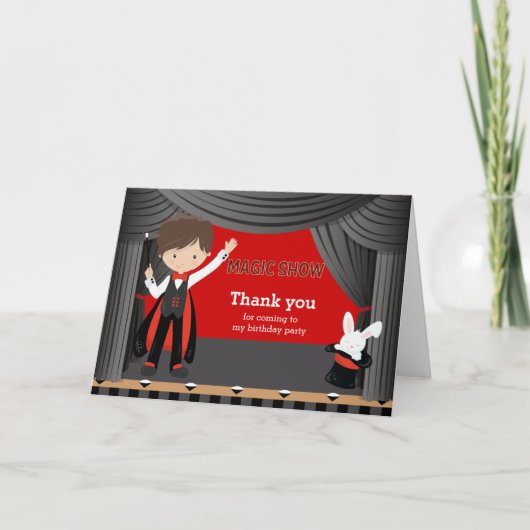 魔法ショーありがとう サンキューカード (正面)