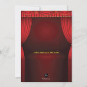 魔法ショーの招待状 招待状 (裏面)