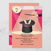 魔法ショーの招待状 招待状 (正面/裏面)