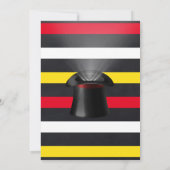 魔法ショーの誕生日バッシュの子どもパーティー 招待状 (裏面)