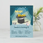 魔法ショーキッズ8thバースデーパーティー招待カード (スタンド正面)