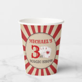 魔法ショーサーカスバースデーパーティー紙カップ 紙コップ (裏面)
