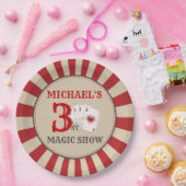 魔法ショーサーカスバースデーパーティー紙プレート ペーパープレート (パーティー)