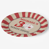 魔法ショーサーカスバースデーパーティー紙プレート ペーパープレート (アングル)