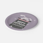 魔法ショーチャイルドバースデーパーティー ペーパープレート (アングル)