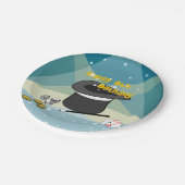 魔法ショーハッピー8誕生日キッズパーティー ペーパープレート (アングル)