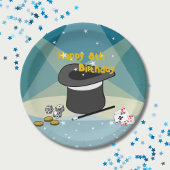 魔法ショーハッピー8誕生日キッズパーティー ペーパープレート