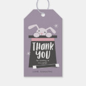 魔法ショーバニー誕生日パーティーありがとう ギフトタグ (正面)