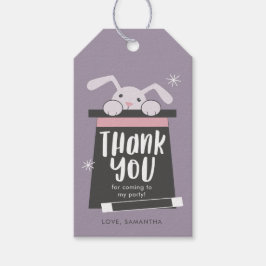 魔法ショーバニー誕生日パーティーありがとう ギフトタグ