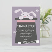 魔法ショーバニー誕生日 サンキューカード (スタンド正面)