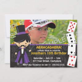 魔法ショー誕生日パーティー 招待状