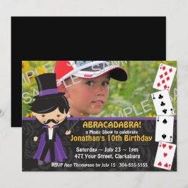 魔法ショー誕生日パーティー 招待状