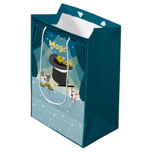 魔法ショー青ありがとう ミディアムペーパーバッグ (正面アングル)