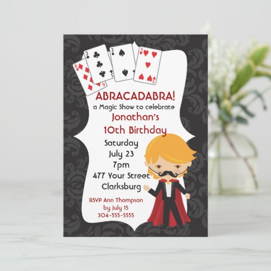 魔法ショー 招待状 (スタンド正面)