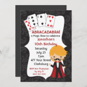 魔法ショー 招待状 (正面/裏面)