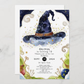 魔法シンプル誕生日 招待状 (正面/裏面)