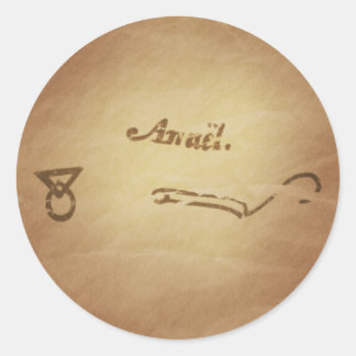 魔法シールエンジェルアナエル保護魔法チャーム ラウンドシール