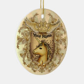 魔法シールドユニコーン セラミックオーナメント (右)