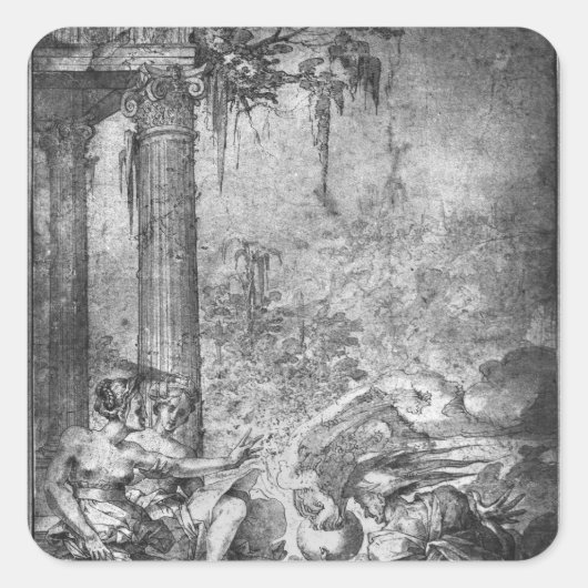 魔法シーン スクエアシール (正面)