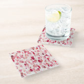 魔法スイッチ、ヴィンテージシームレスなパターン。 ガラスコースター (アングル)