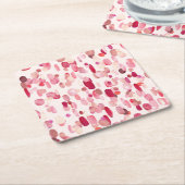 魔法スイッチ、ヴィンテージシームレスなパターン。 スクエアペーパーコースター (アングル)