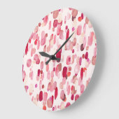 魔法スイッチ、ヴィンテージシームレスなパターン。 ラージ壁時計 (傾斜)