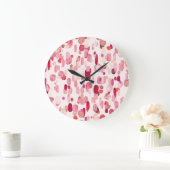 魔法スイッチ、ヴィンテージシームレスなパターン。 ラージ壁時計 (ホーム)