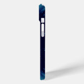 魔法スクエア33モノグラムティール（緑がかった色）アクアブルーターカーゼ Case-Mate iPhoneケース (裏面 / 左)