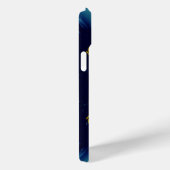 魔法スクエア33モノグラムティール（緑がかった色）アクアブルーターカーゼ Case-Mate iPhoneケース (裏面 / 右)