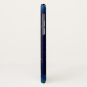 魔法スクエア33モノグラムティール(緑がかった色)アクアブルーターコイズ Case-Mate iPhoneケース (裏面/左)