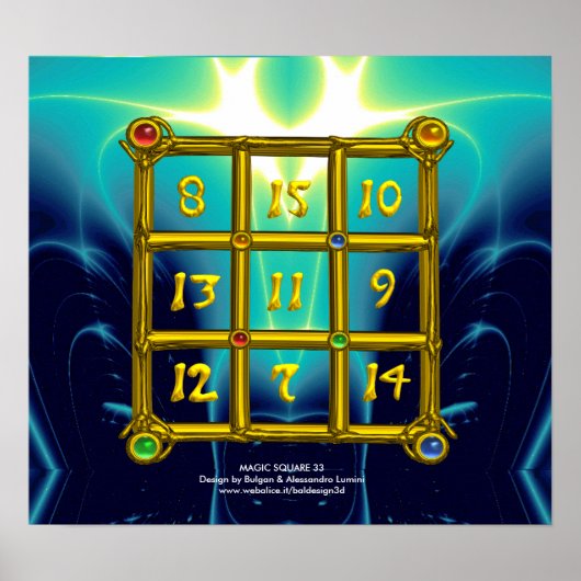魔法スクエア33,ブルーターカーゼ ポスター (正面)