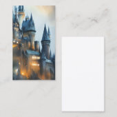 魔法スクールキャッスルウォーターカラー 名刺 (正面/裏面)