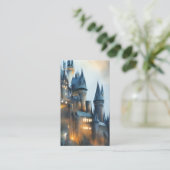 魔法スクールキャッスルウォーターカラー 名刺 (スタンド正面)