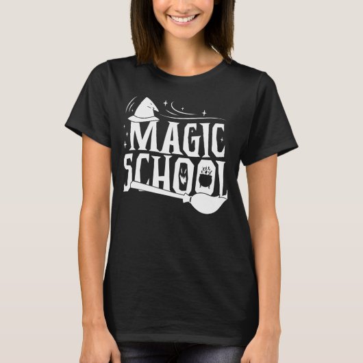 魔法スクールハロウィーンウィッチ Tシャツ (正面)