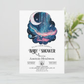 魔法スターエレガントズベビーシャワー 招待状 (スタンド正面)